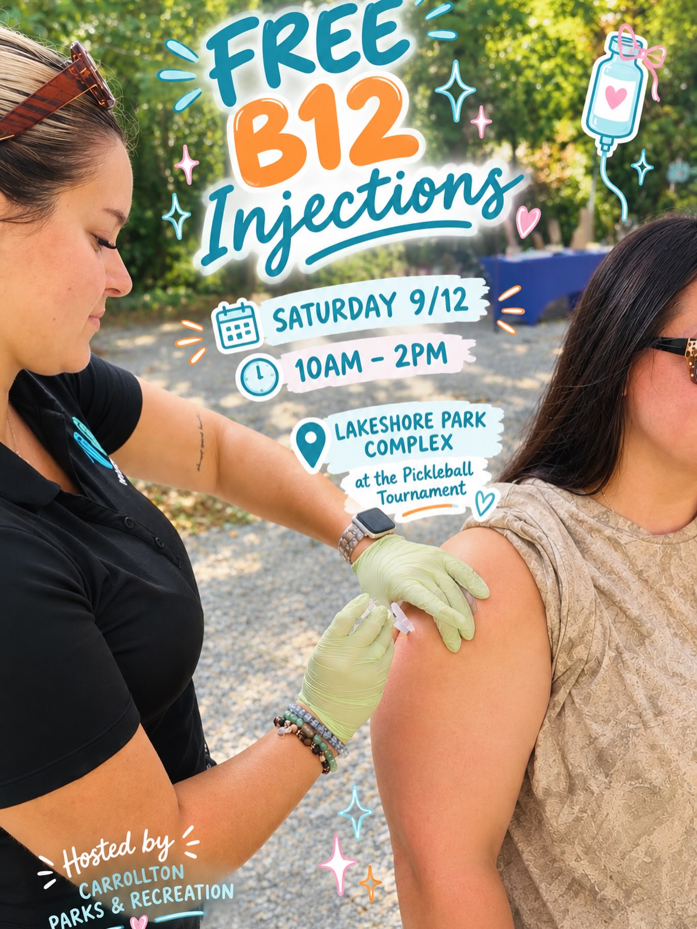 We had such a great time boosting energy at the City of Carrollton's Wellness Fair with our B12 shots! 💉✨ We love seeing our community prioritize health and self-care. 🍂 This fall