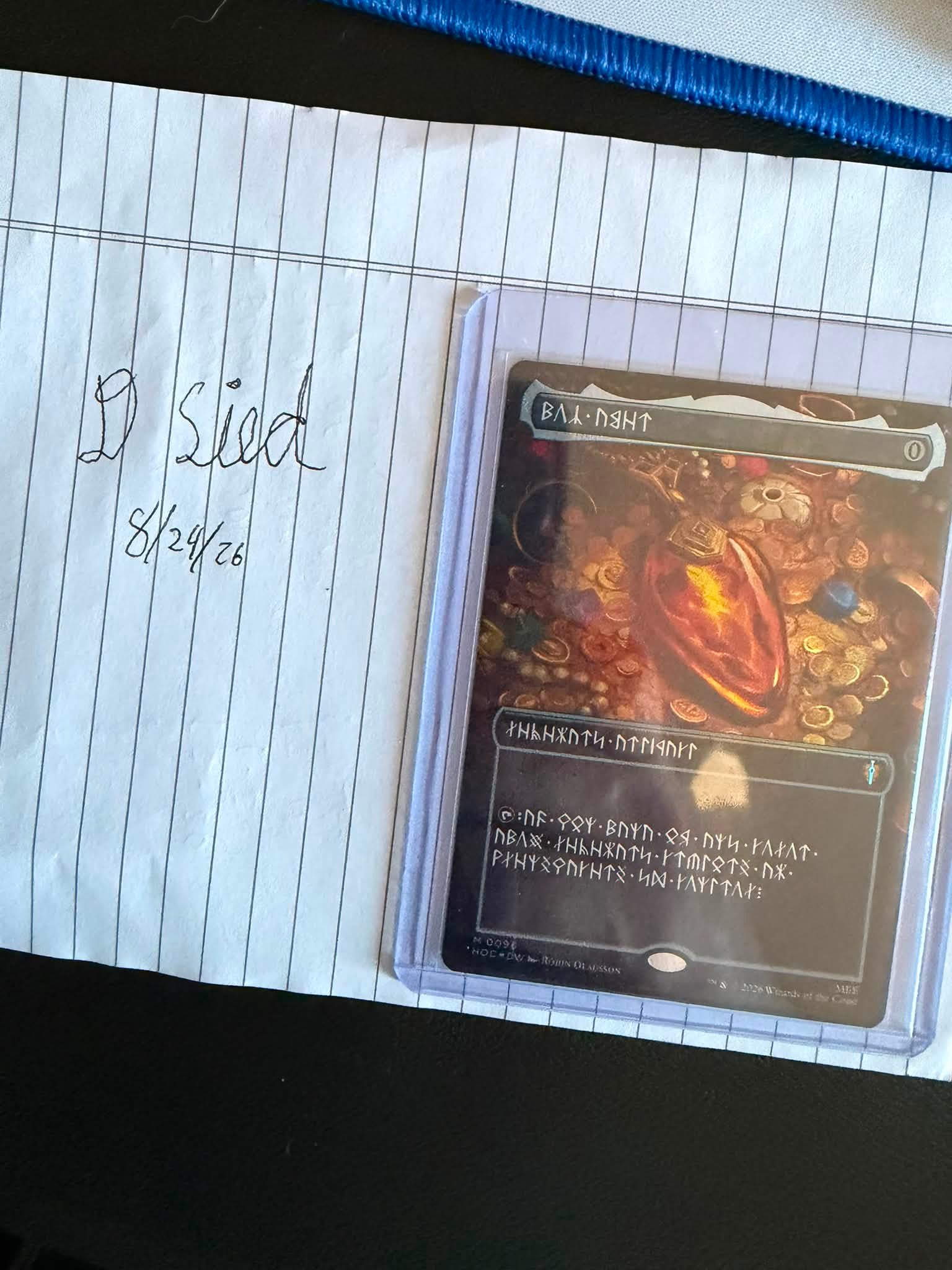 Should I sell or hold a foil Mox Amber dwarvish language card?