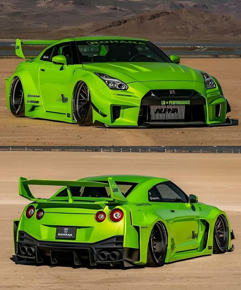 Motor - Nissan GT-R (R35) with a Liberty Walk body kit. The GT-R is a ...