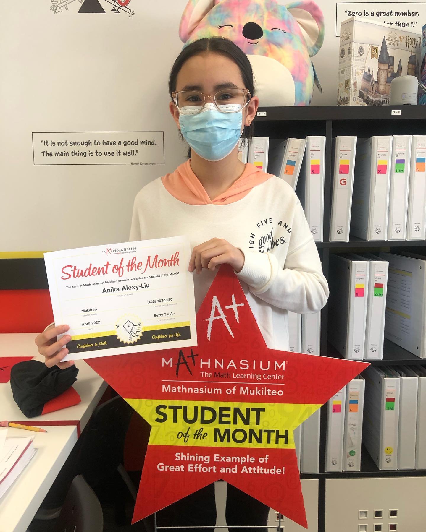 Congratulations to our April... - Mathnasium of Mukilteo