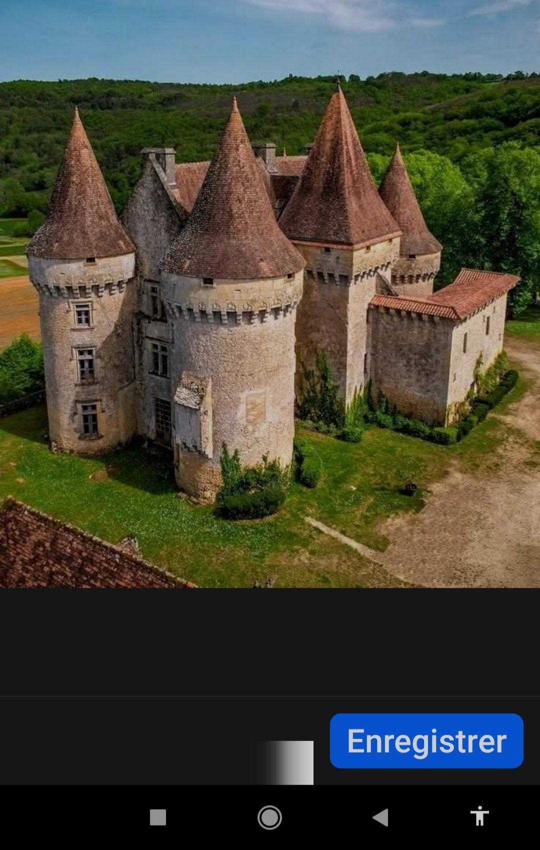 Chateau de Marzac in southwestern France