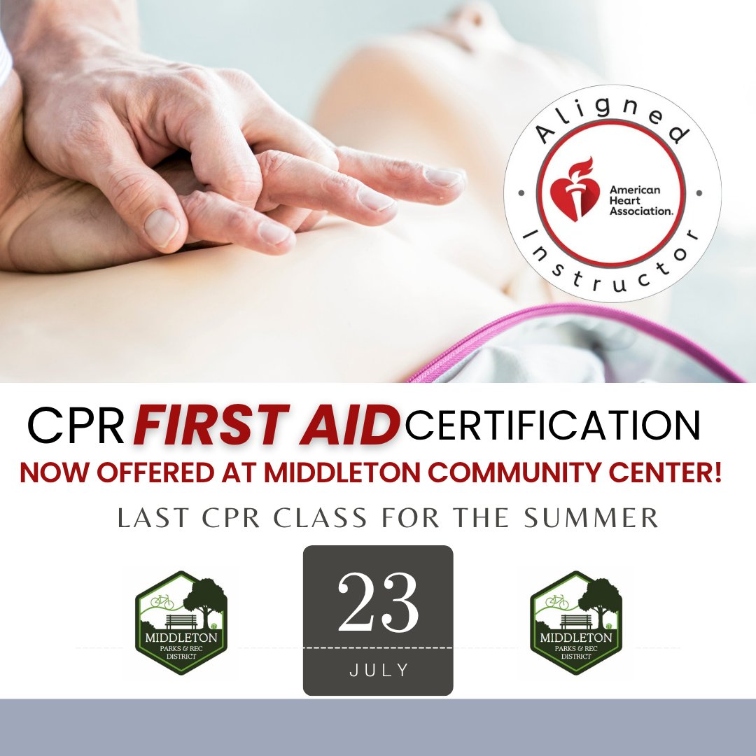 Middleton - Need CPR/First Aid Certification or Recertification? We’ve ...