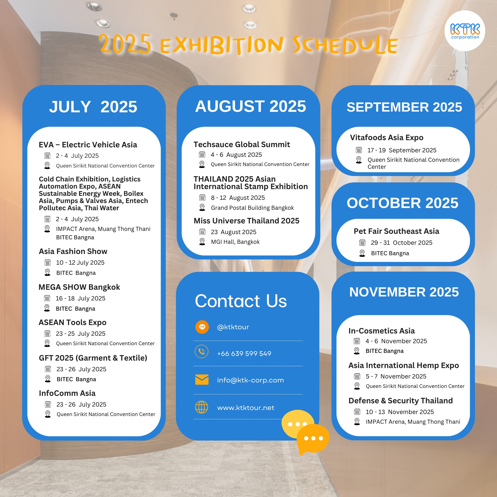 KTK - 📣📣📣เตรียมพบกับงานแสดงสินค้าระหว่างประเทศ ประจำปี 2025 KTK ...