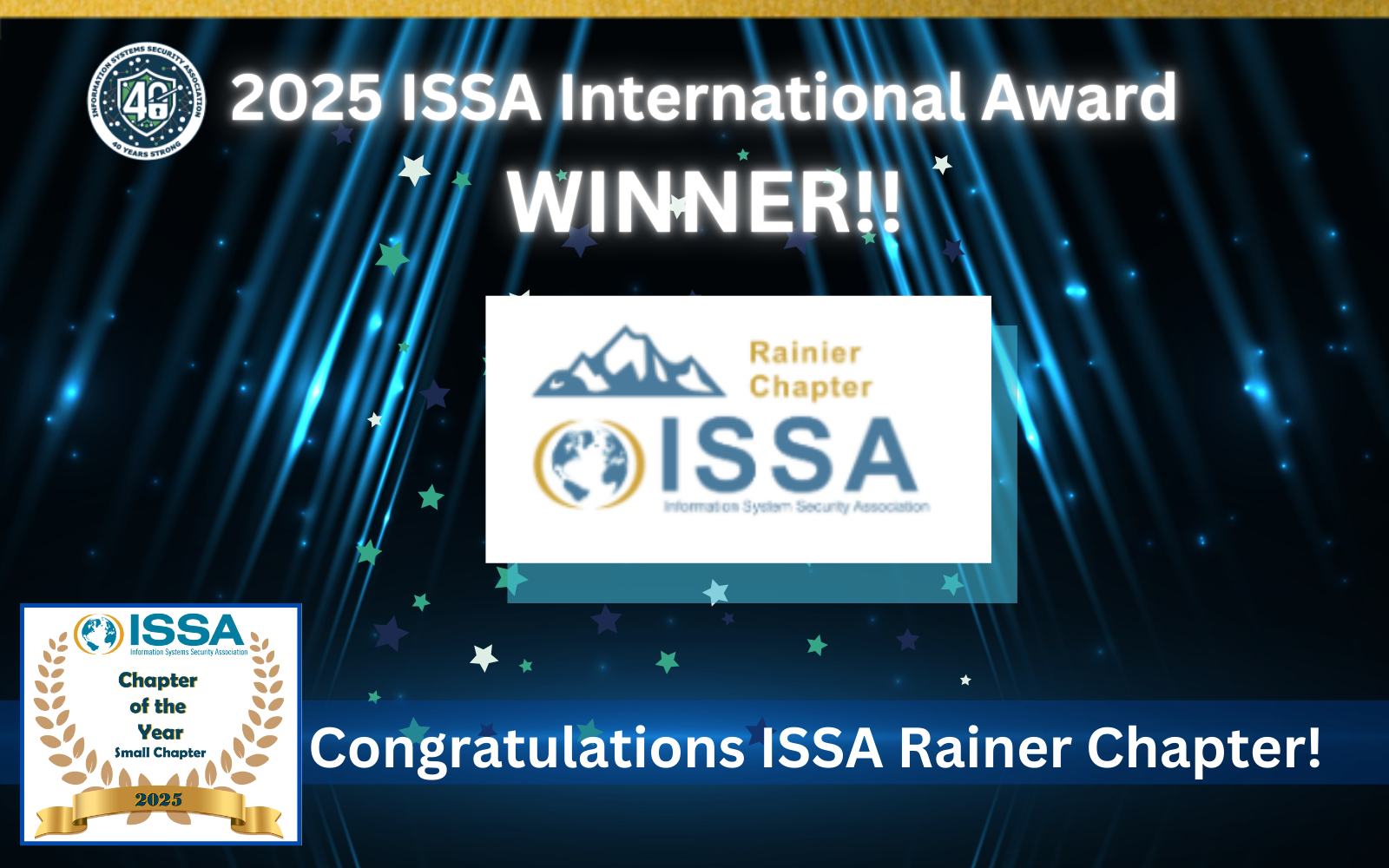 🏆ISSA International would like to honor and congratulate the Rainier ...