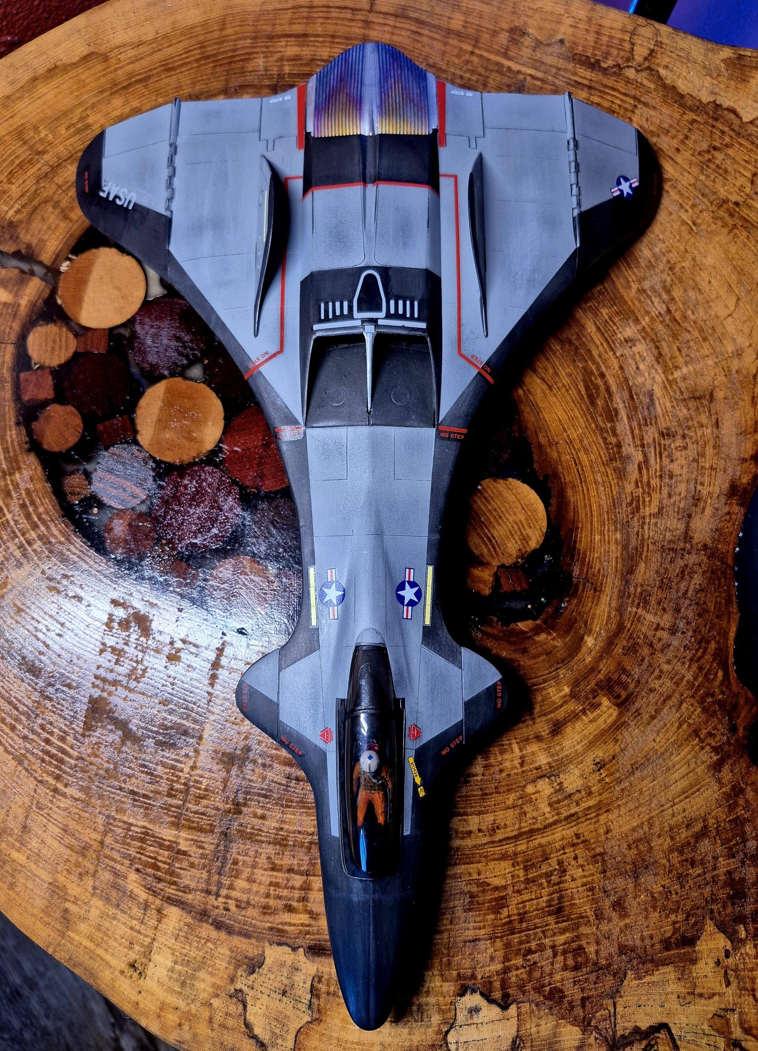 Building a 1:48 Monogram F-19 Stealth Fighter model kit