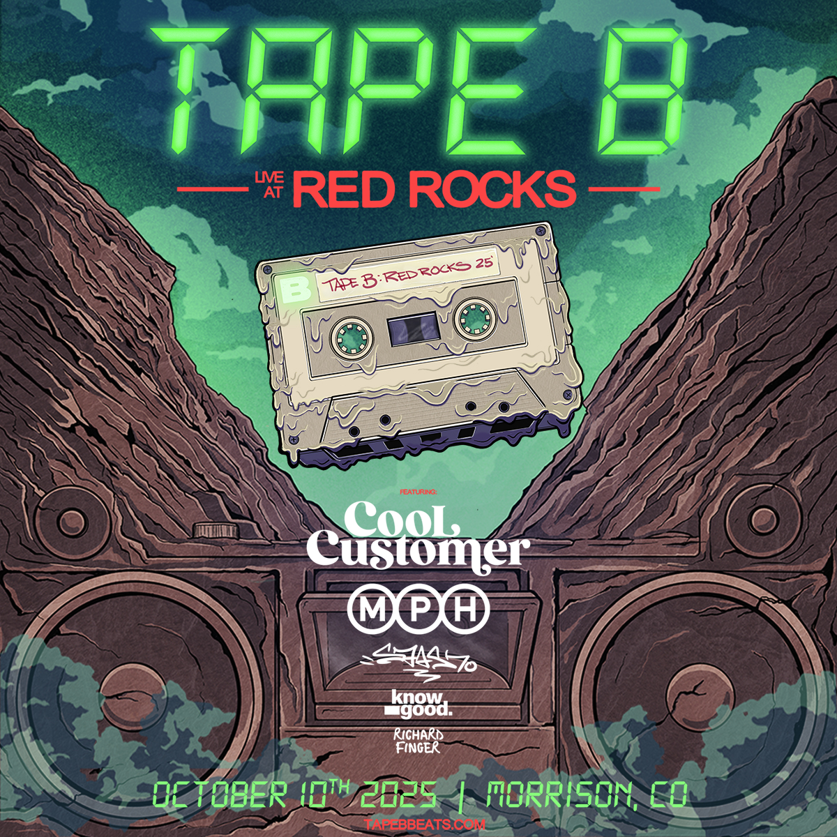 NEW SHOW: Tape B is... - Red Rocks Park and Amphitheatre | Facebook