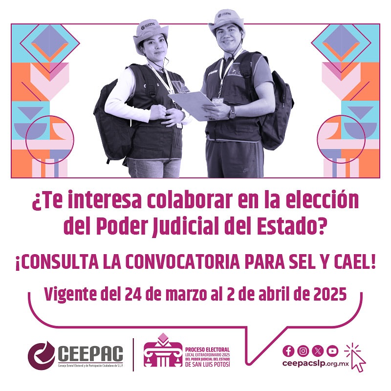 Ceepac - 📢 ¿Te interesa trabajar como SEL o CAEL en el CEEPAC? 🗳️👩‍💼👨‍💼 ...