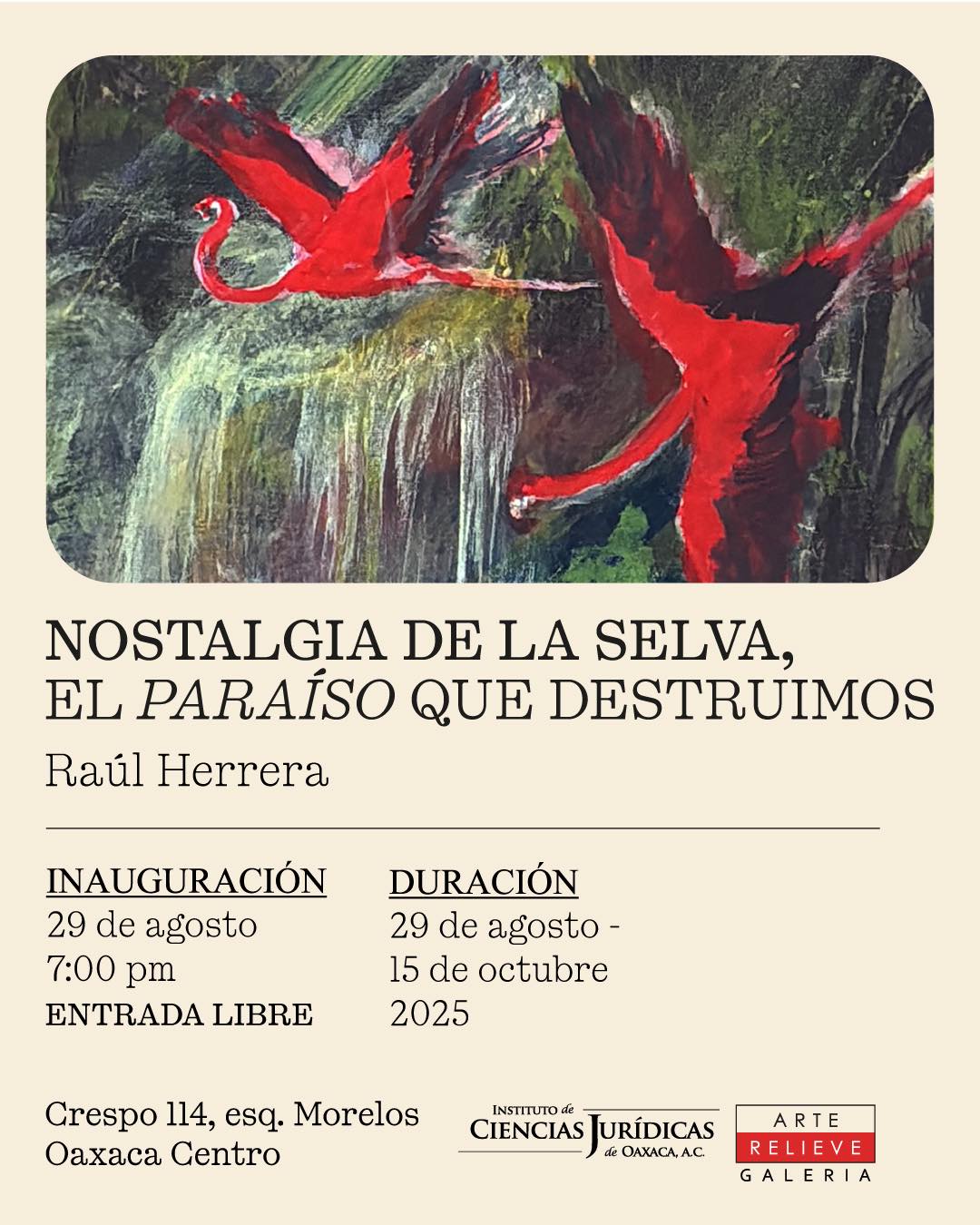 ArteRelieve - La selva, el paraíso y nuestra huella 🌿 Te invitamos a la