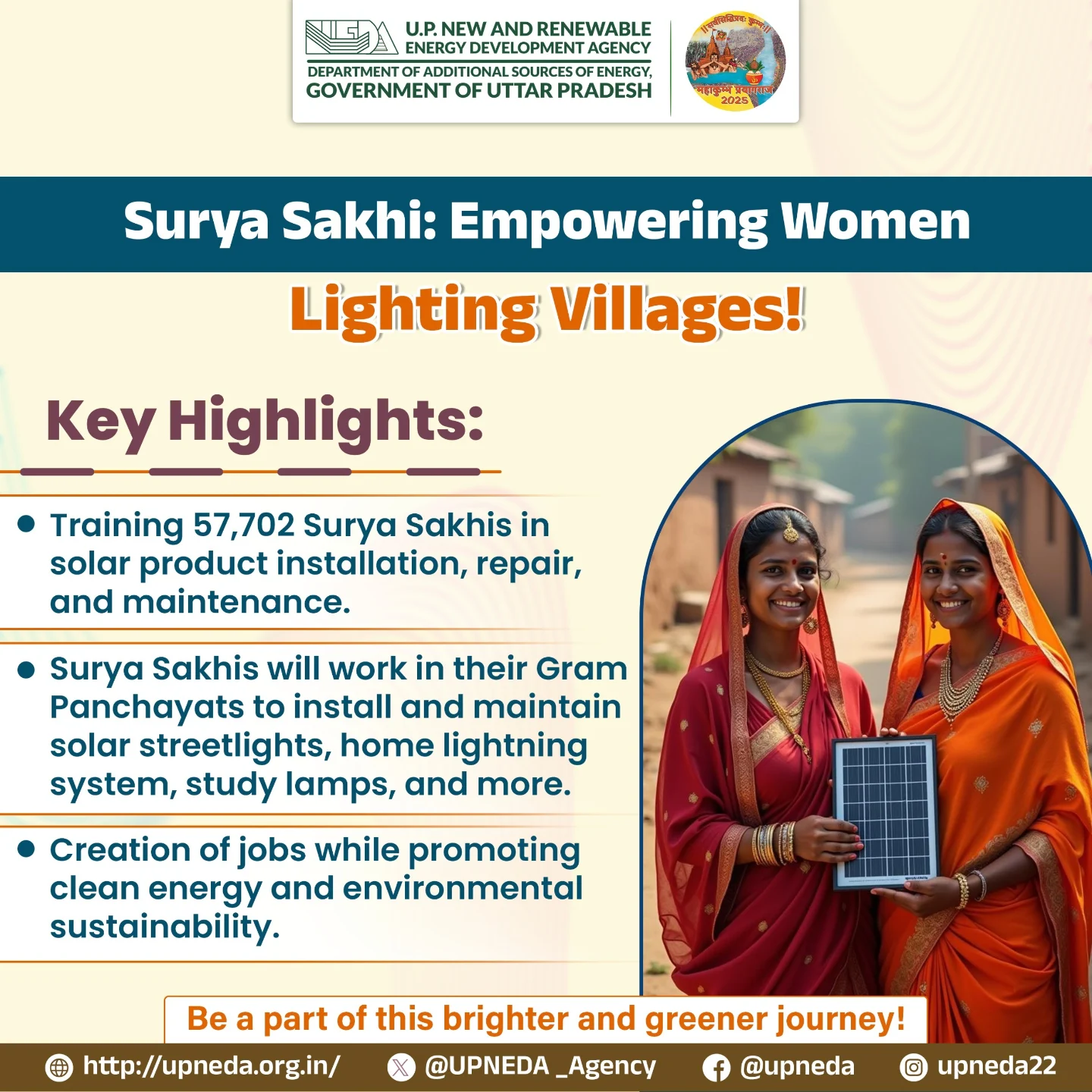 Upneda - 🌞 Surya Sakhi: Empowering Women, Lighting Villages! 💡 Training ...