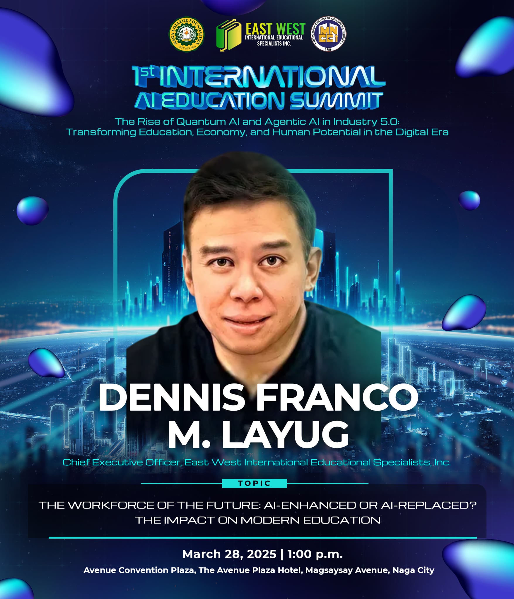 𝗙𝗜𝗥𝗦𝗧 𝗜𝗡𝗧𝗘𝗥𝗡𝗔𝗧𝗜𝗢𝗡𝗔𝗟 𝗔𝗜... - Naga College Foundation, Inc. | Facebook