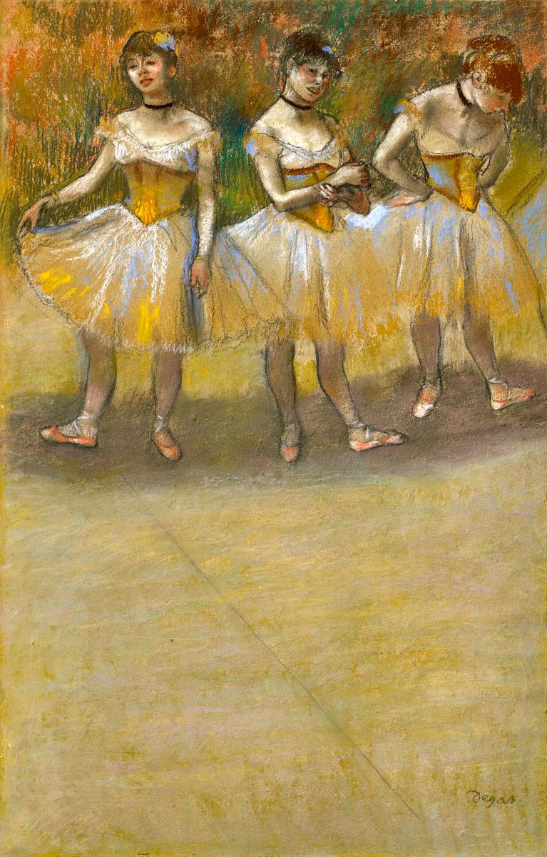 Edgar Degas, Dancers Resting, c. 1898 #art #painting #degas