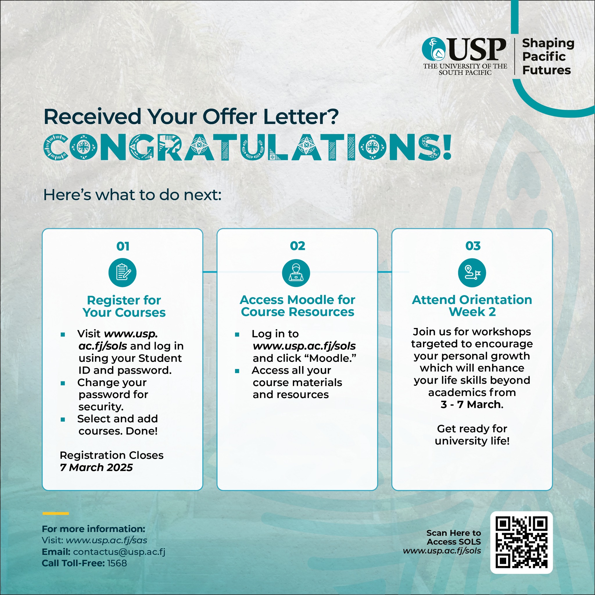 The University - Attention Students! It’s Time to Register for Your ...