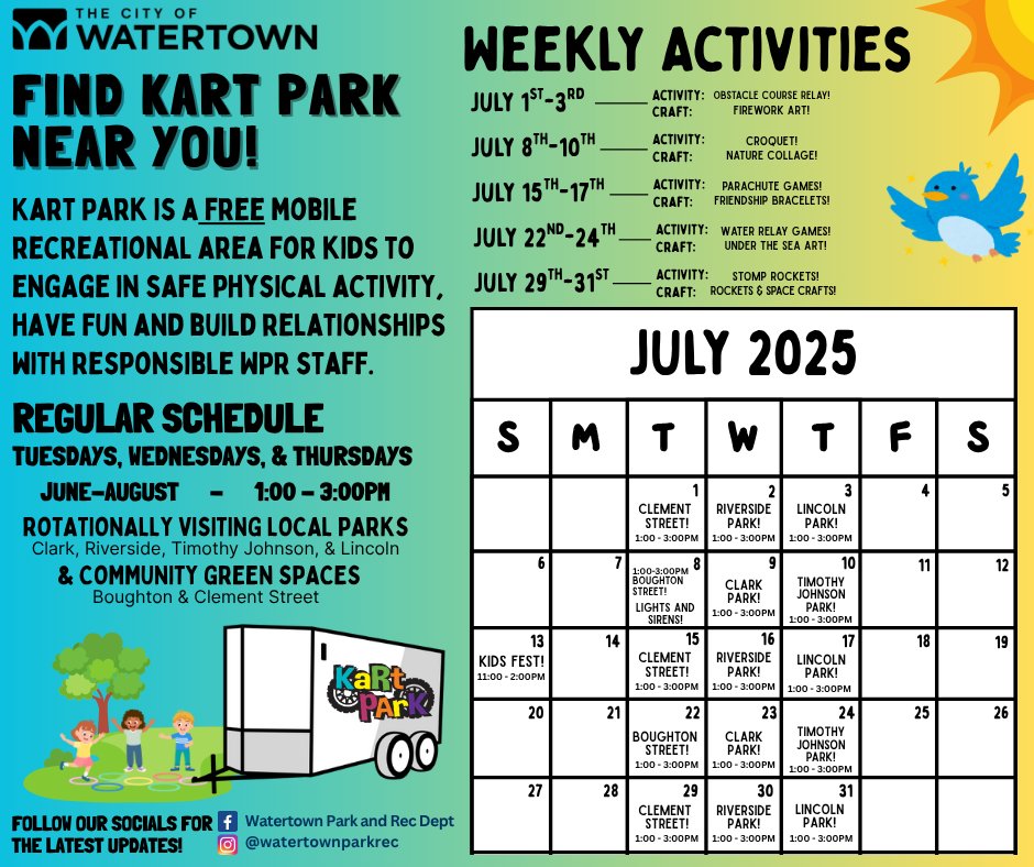 City - 🚚🎨☀️ Kart Park is Rolling Into July! ☀️🎨🚚 Join us for Kart Park ...