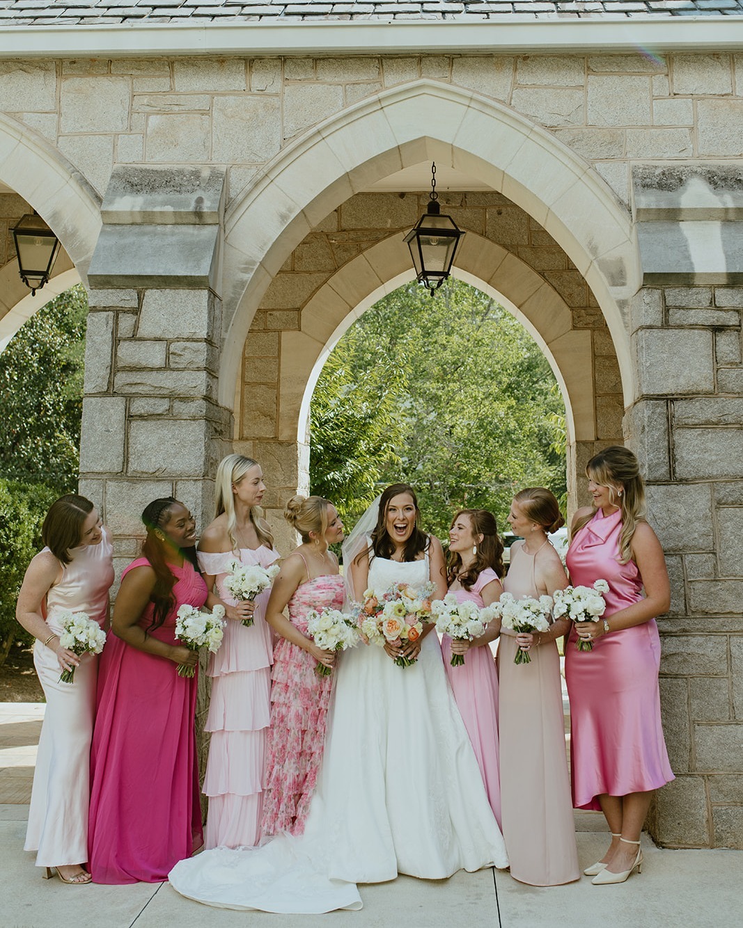 Bridal party at The Chapel on Sycamore in Decatur, GA
