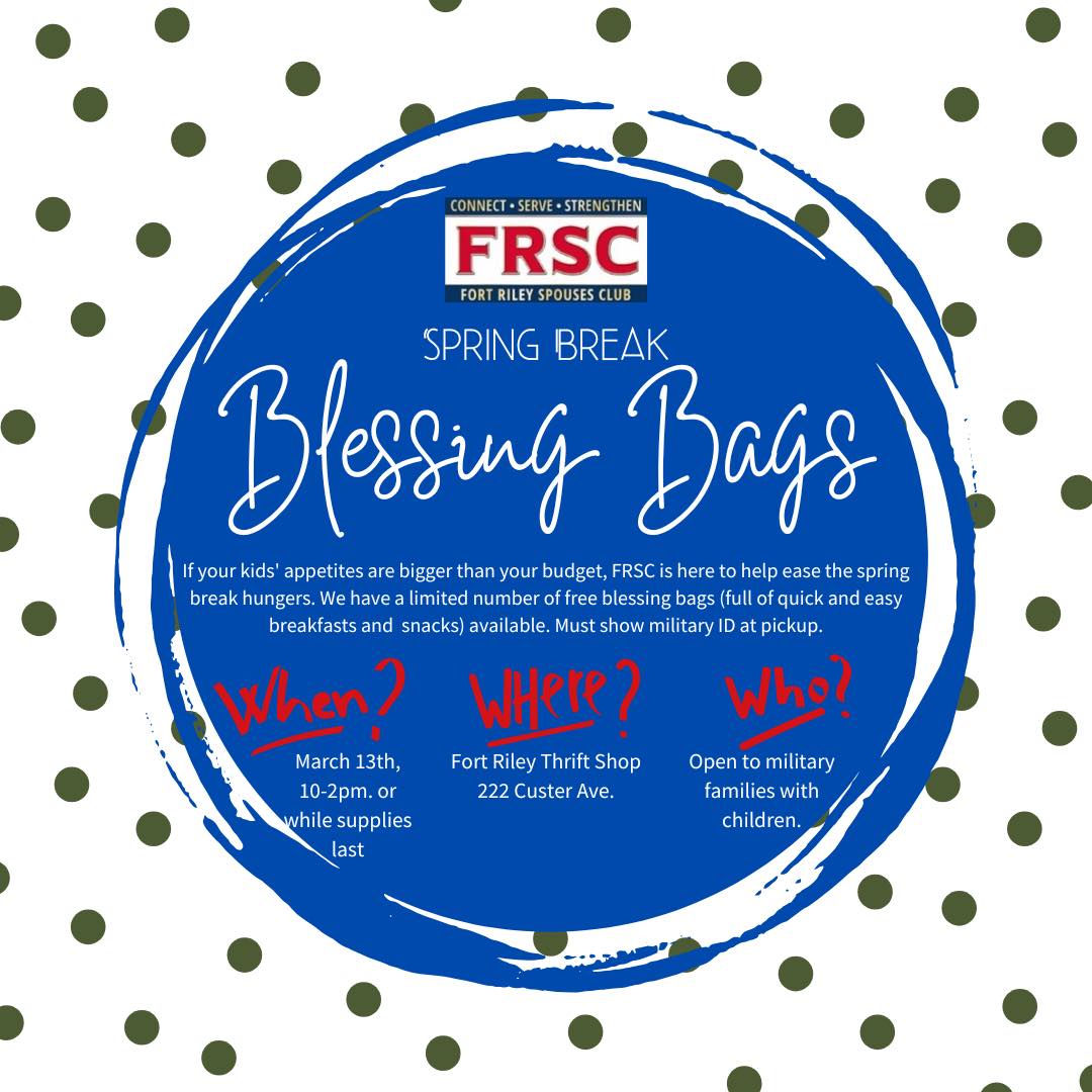 Fort - 🌟 Blessing Bags Giveaway This Thursday! 🌟 The Fort Riley Spouses ...