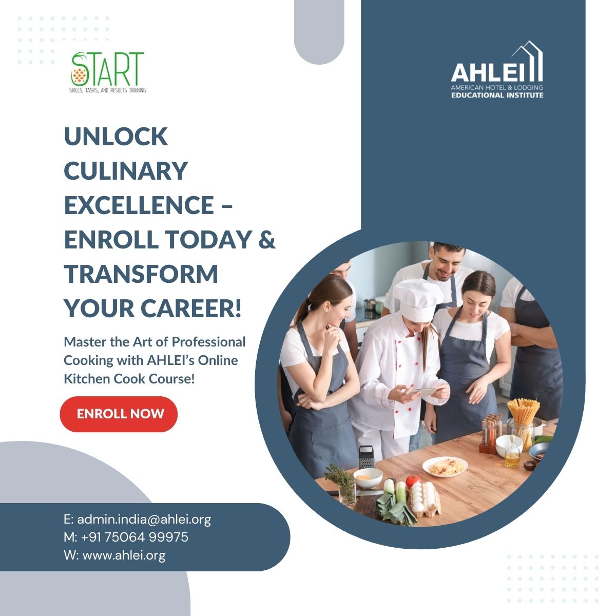 AHLEI Asia-Pac - 🏨 The START Certified Kitchen Cook is... | Facebook