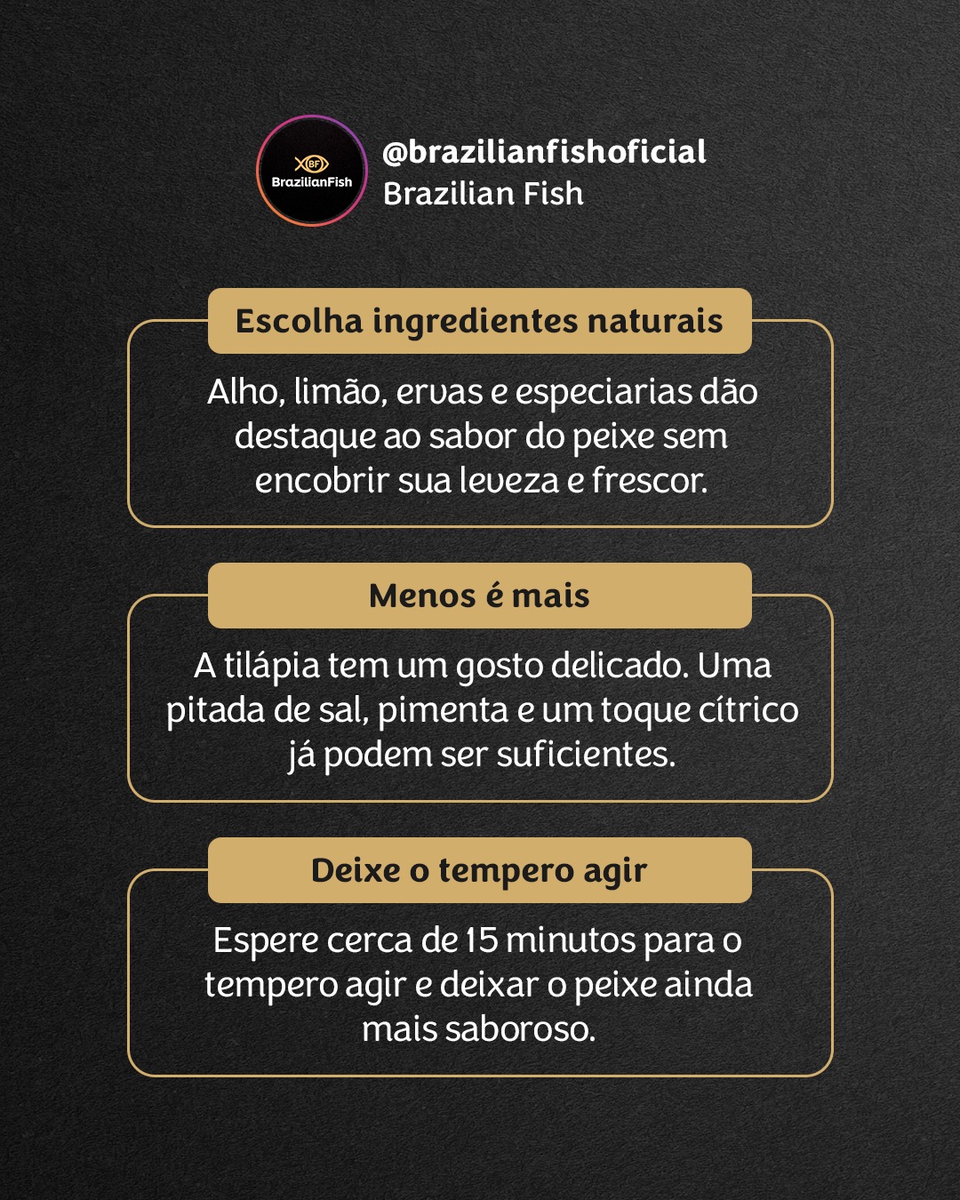 Brazilian Fish - Você Sabia? 🤔 Incluir regularmente a tilápia na dieta ...