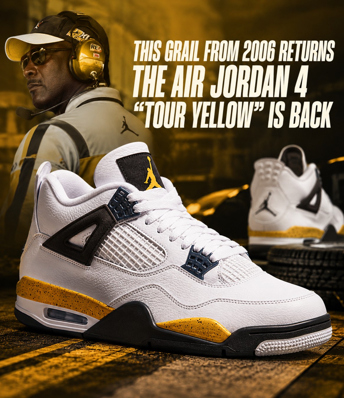 The “Tour Yellow” Air Jordan 4 is making its return for the first