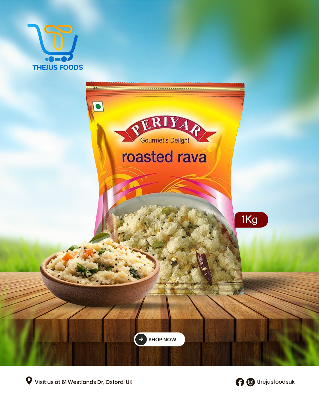 Thejus - Make light, fluffy, and flavourful dishes with Periyar Roasted ...
