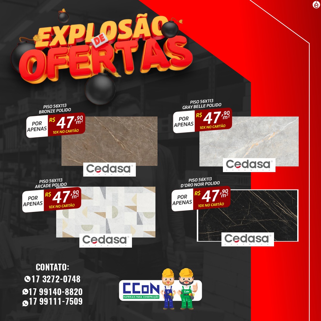 CCon - 💥 Explosão de Ofertas na CCON Materiais para Construção! 💥 ...