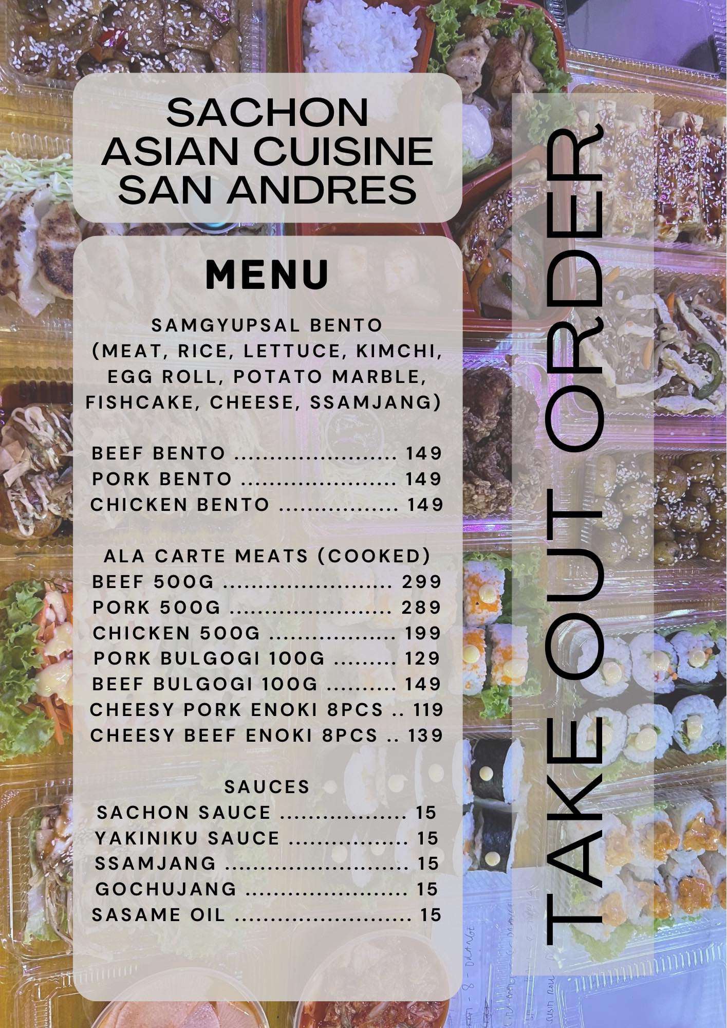 Sachon Asian Cuisine San Andres - Manila