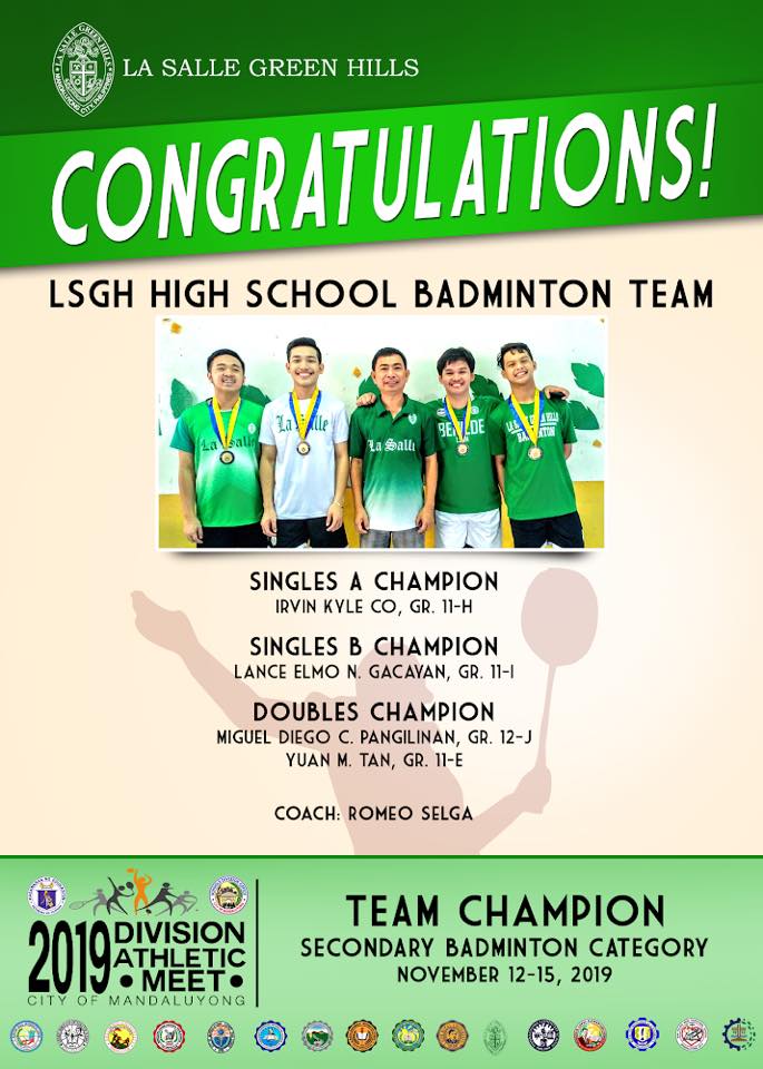 Congratulations to the LSGH... - La Salle Green Hills - 1959 | Facebook