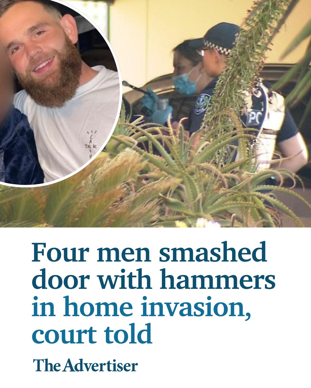 The Advertiser - A man was shot in the leg while hiding...