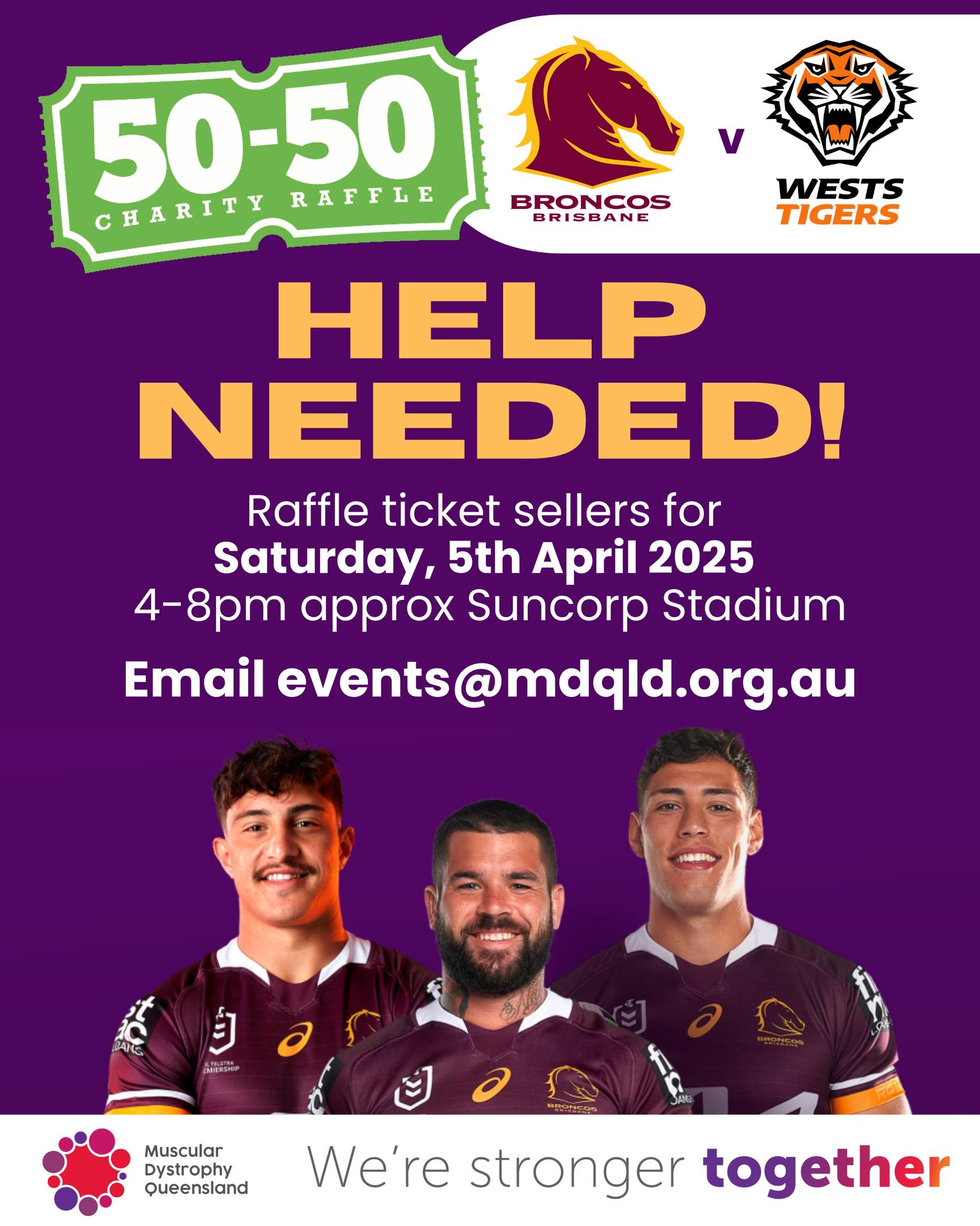 Muscular - 🚨 We Need Your Help 🚨 Can you help sell 50/50 raffle tickets ...