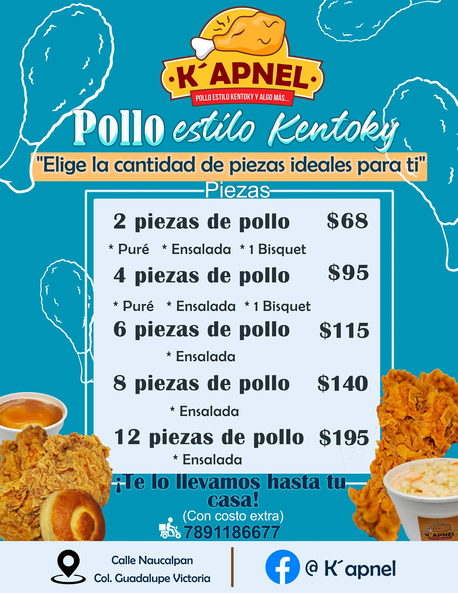 K'apnel - 🍗 ️ elige la cantidad de piezas ideales para ti...
