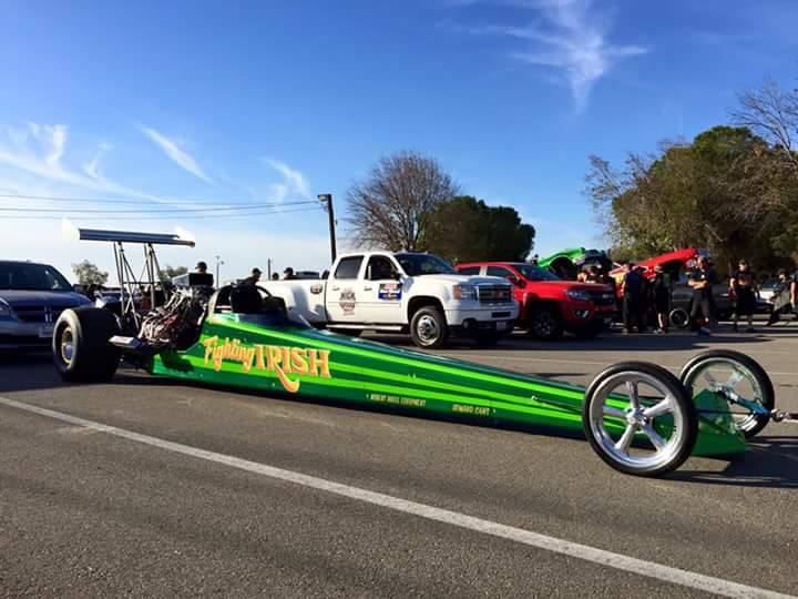 Fighting Irish Nostalgia Rear Engine Top Fuel Dragster