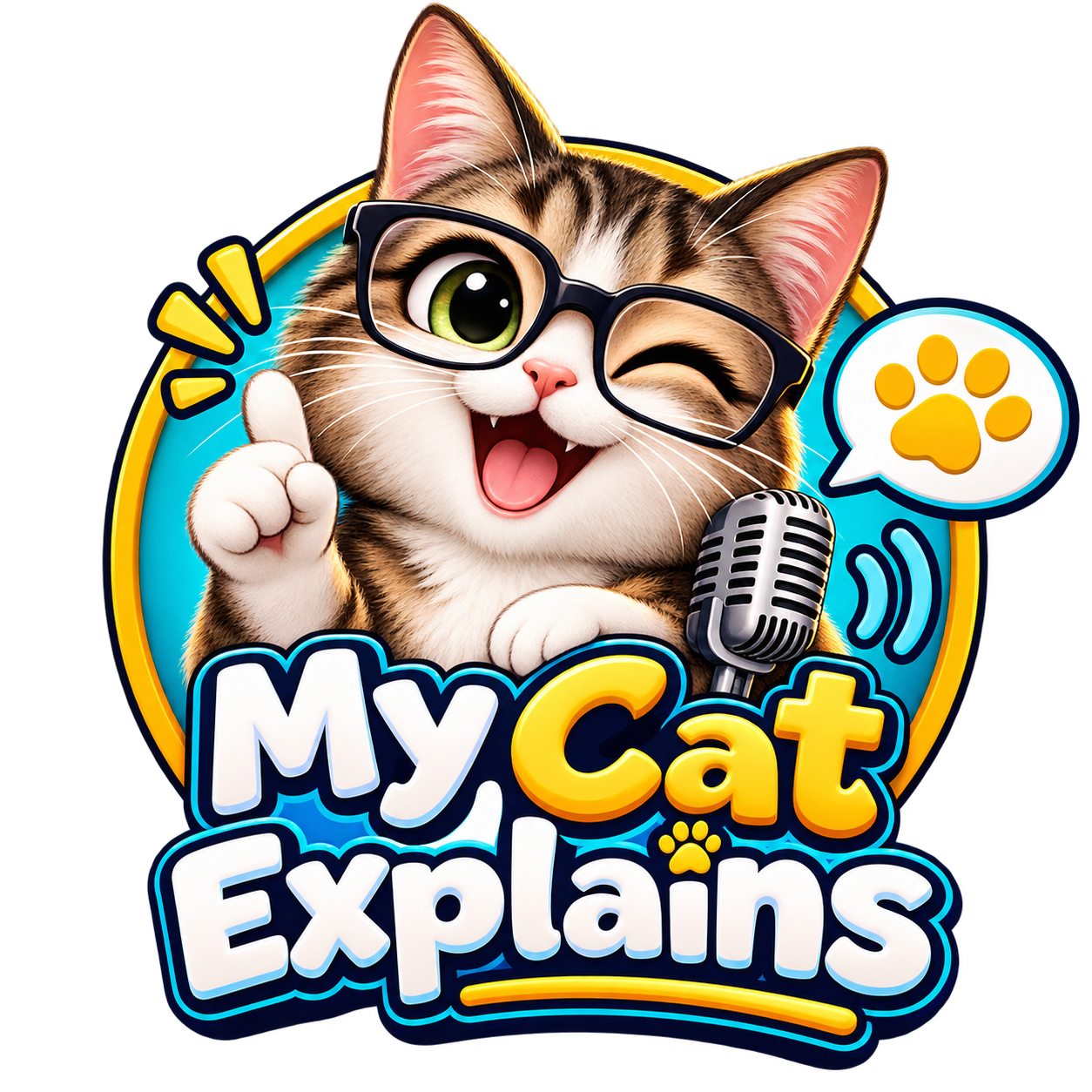 A calm cat keeps loose paws and slow breathing. Flat ears or a ...