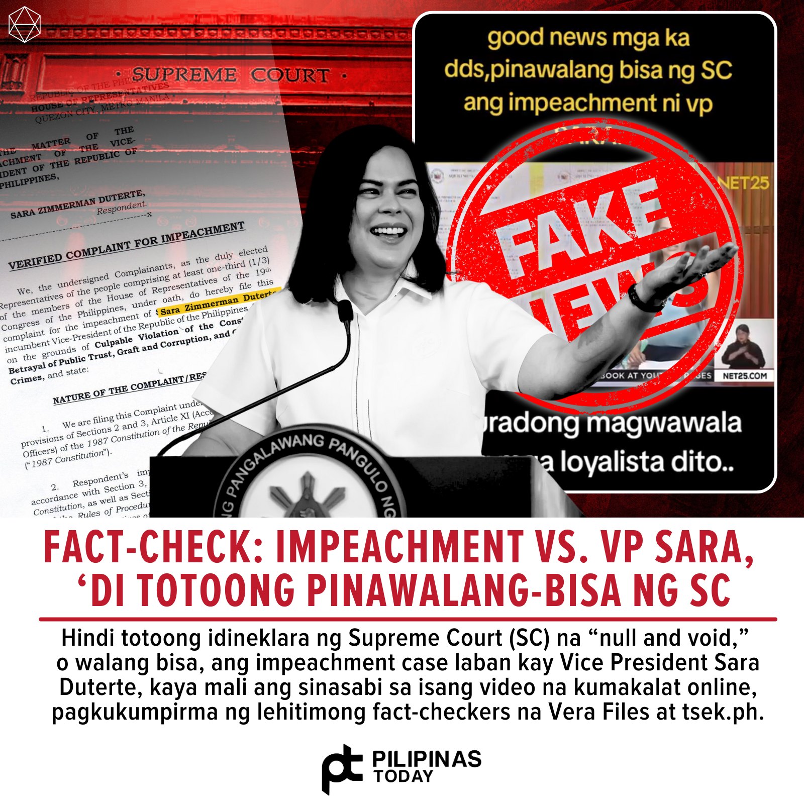 Fake news ang ipinakakalat ng... - Pilipinas Today Ilocos | Facebook