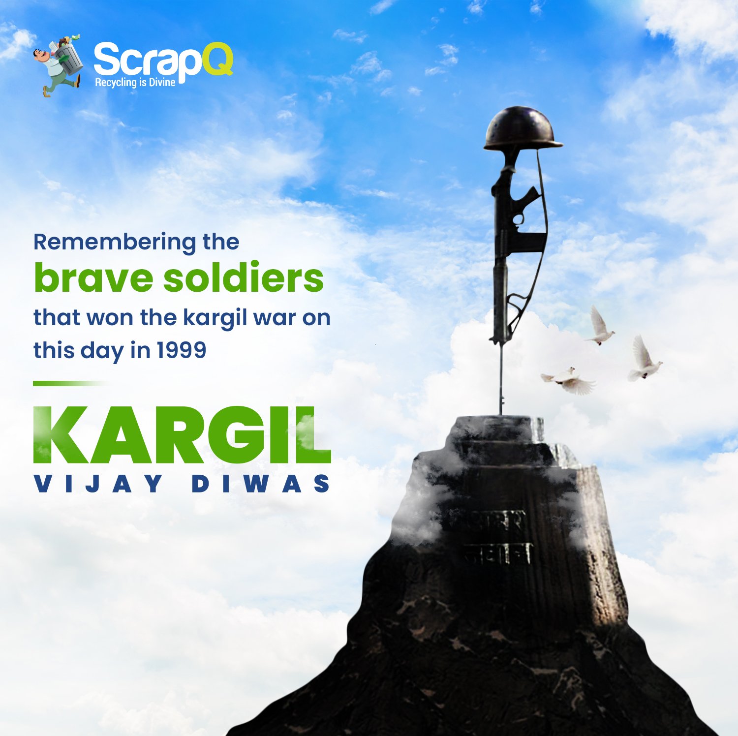 ScrapQ - #ScrapQ wishes Kargil Vijay Divas to one and all.... | Facebook