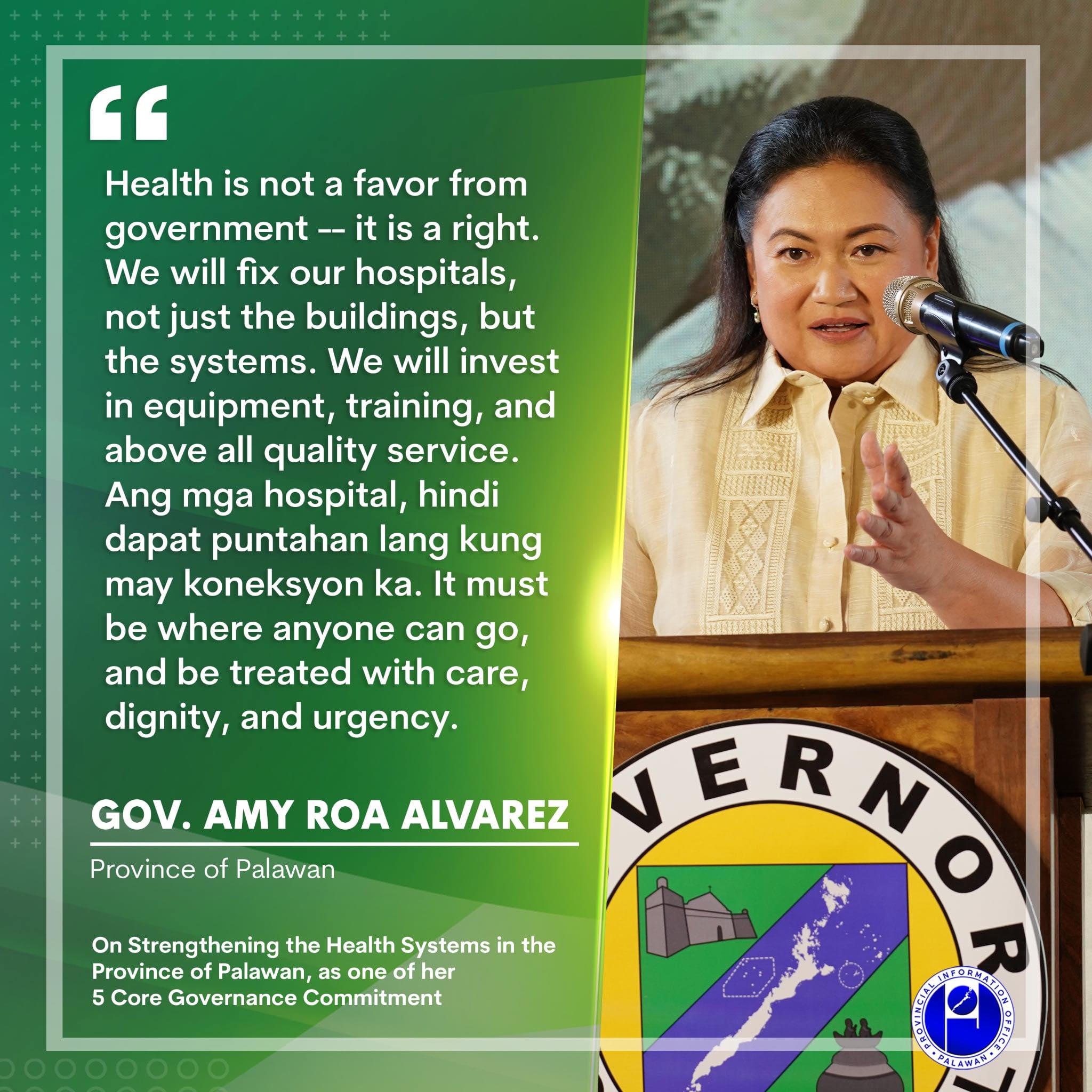 PIO Palawan - 📢 Governor Amy Roa Alvarez on strengthening... | Facebook