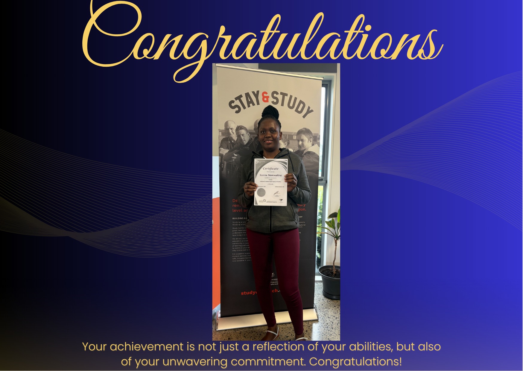 Study - A massive congratulations to Scovia Namwabira on the successful ...