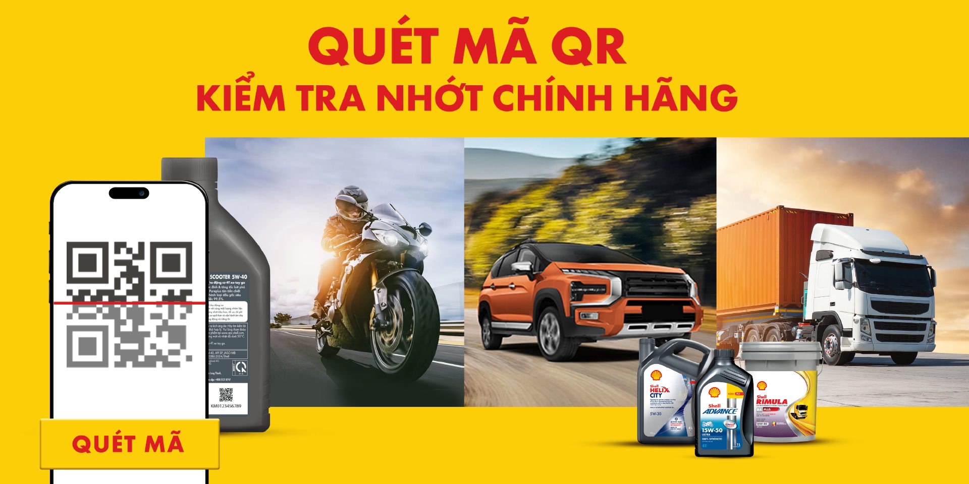 Shell - 💥QUÉT MÃ QR – KIỂM TRA NHỚT CHÍNH HÃNG AN TÂM VỚI... | Facebook