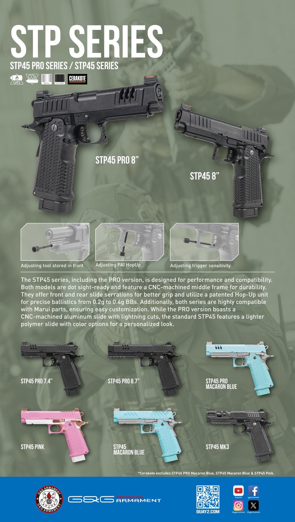 G&G - STP 45 Pro & STP 45 Series *New models & colors* The STP 45’s ...