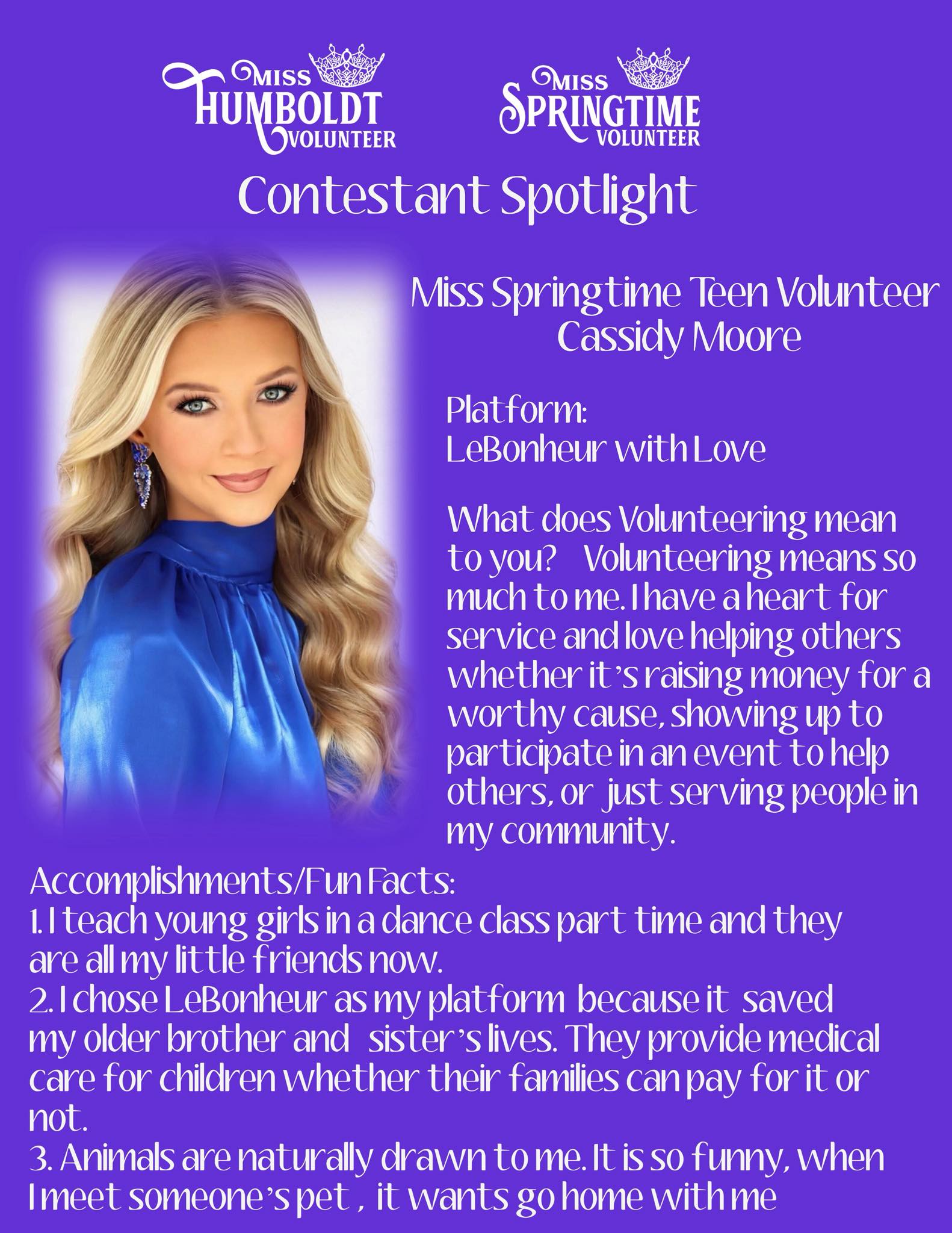 🔦... - Miss Springtime & Miss Humboldt TN Volunteer Pageant | Facebook