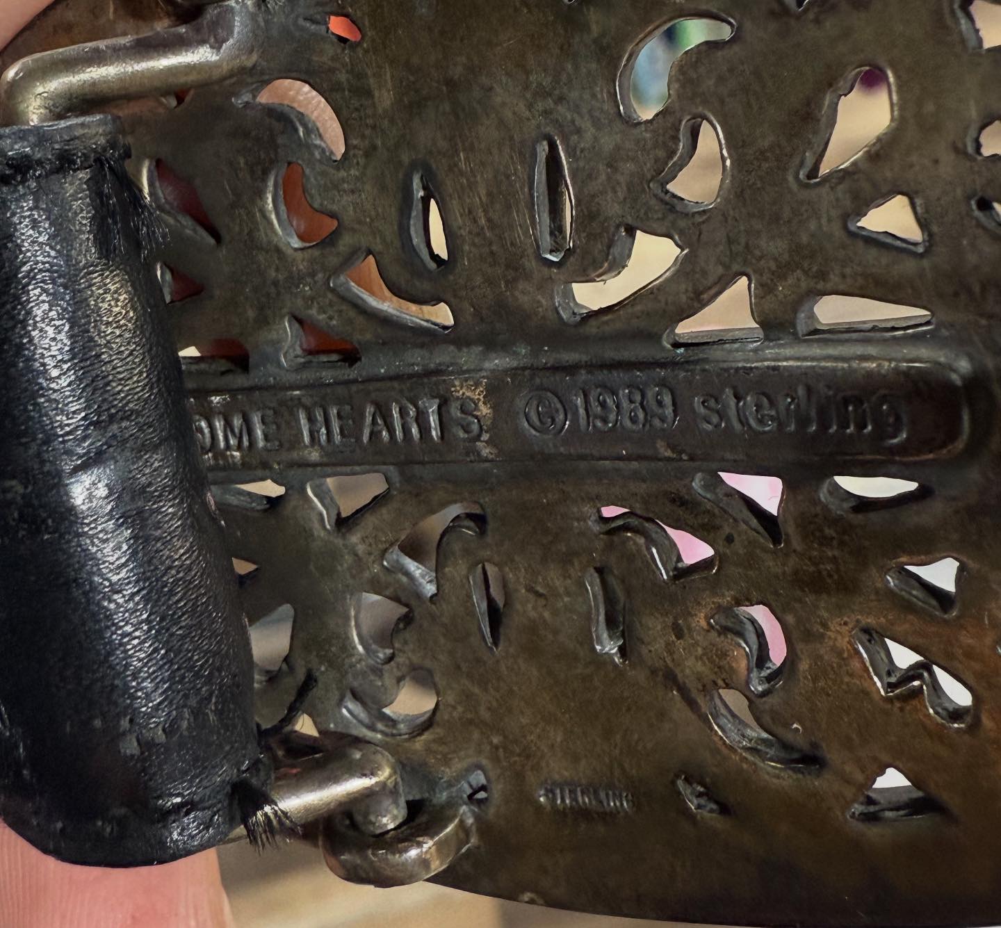 Vintage Chrome Hearts Belts. OG Oval is dated 1989. Double Roller