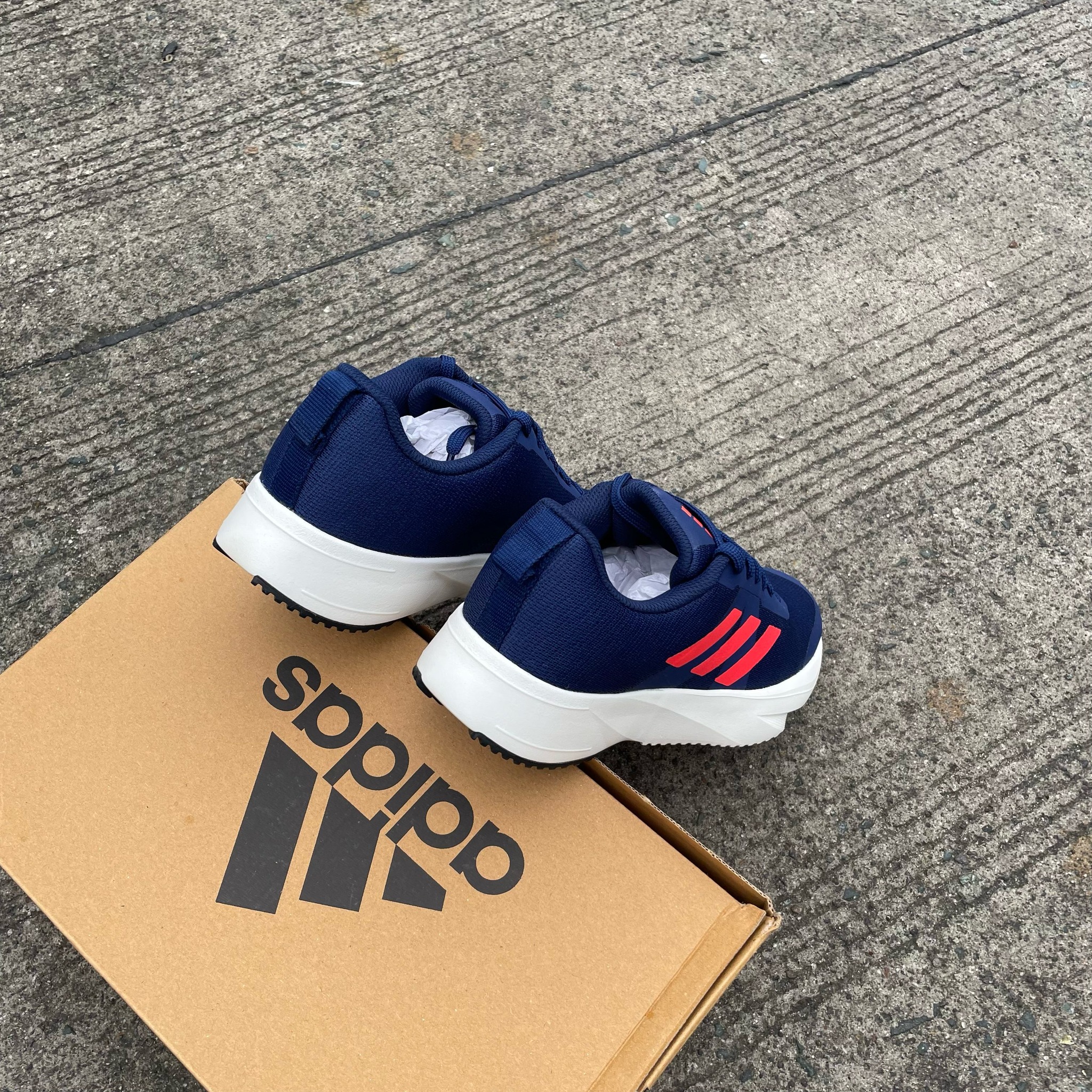 ADIDAS BASE AIM DARK BLUE SOLAR RED OFF WHITE-JJ5465 Shopee Check