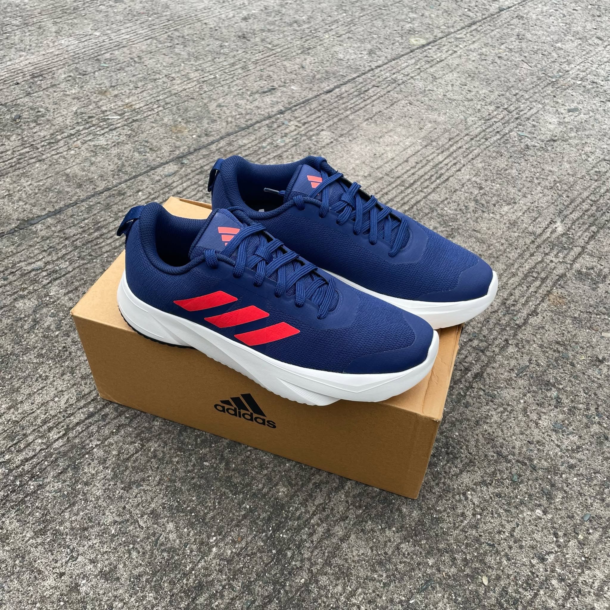 ADIDAS BASE AIM DARK BLUE SOLAR RED OFF WHITE-JJ5465 Shopee Check