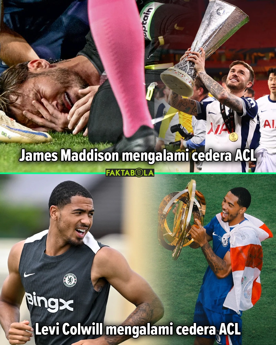 Fakta - Dalam sehari, 2 pemain diumumkan mengalami cedera ACL 😢 Get ...
