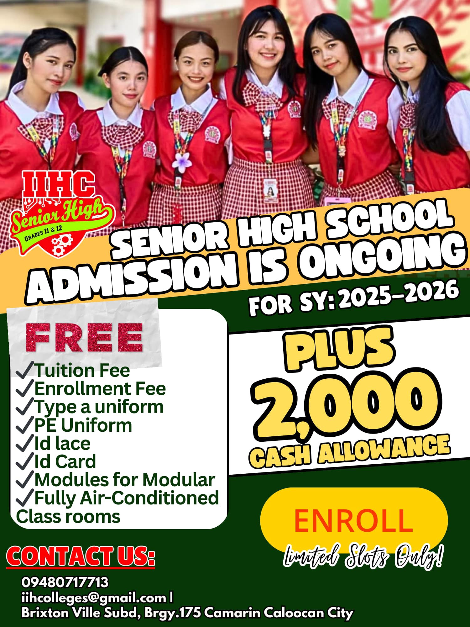 IIHC - LIBRENG SENIOR HIGH SCHOOL PLUS MAY 2,000 CASH ASSISTANCE PA ...
