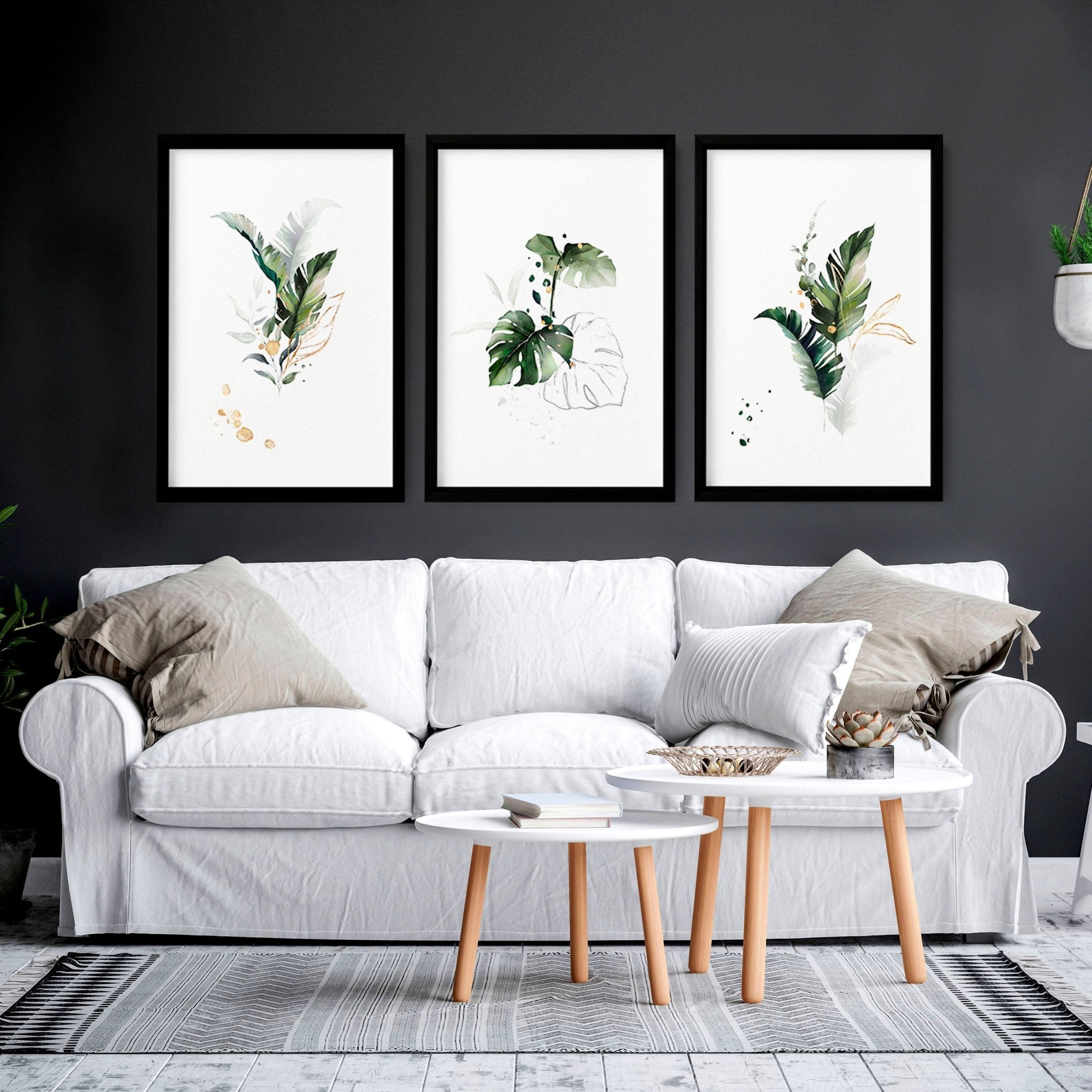 About - ️ Large pictures for the living room | set of 3 framed wall art ...