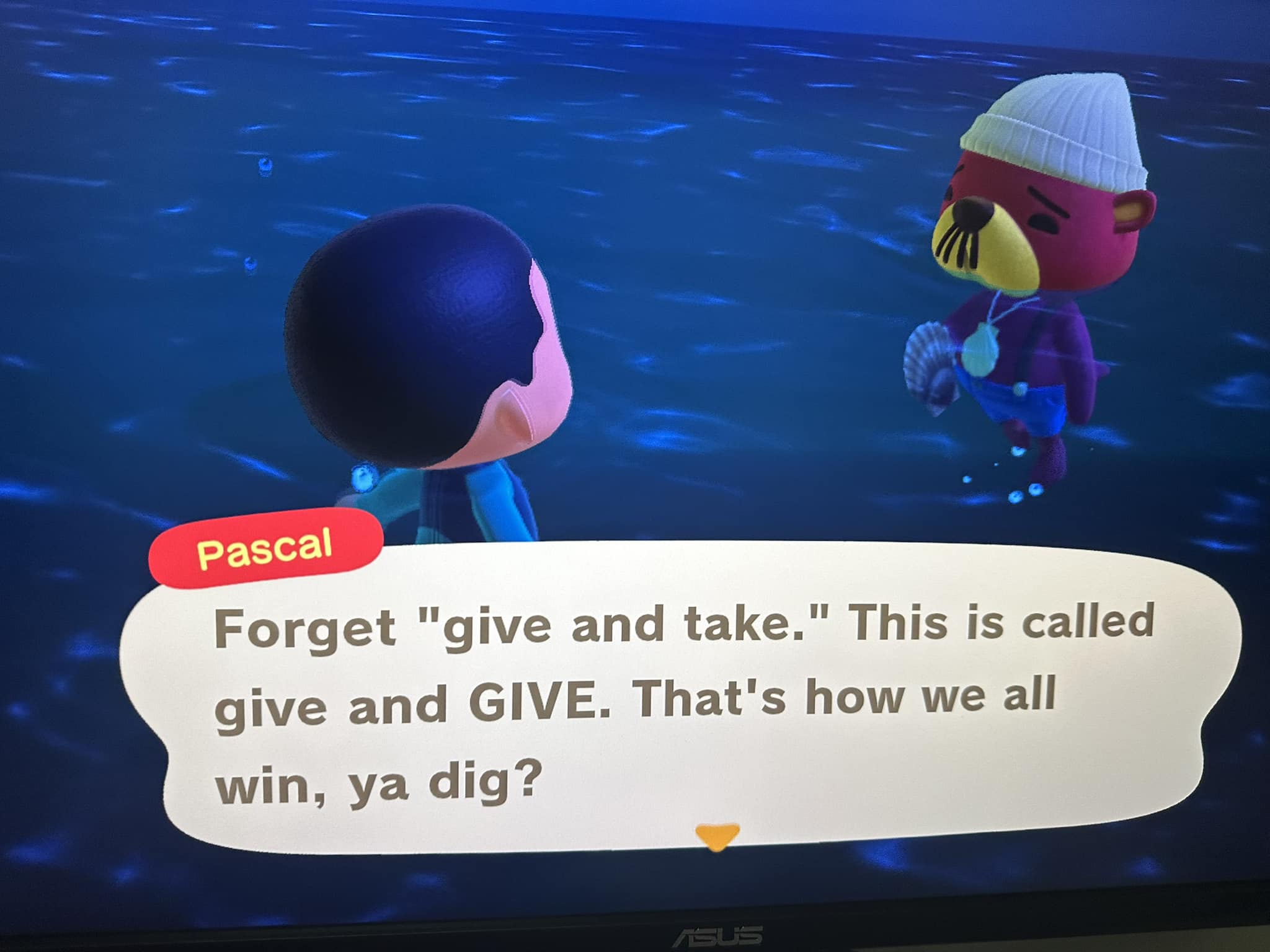 Carta Amiibo Animal Crossing - Pascal (Serie 1, Numero 010) - Autentica Nintendo