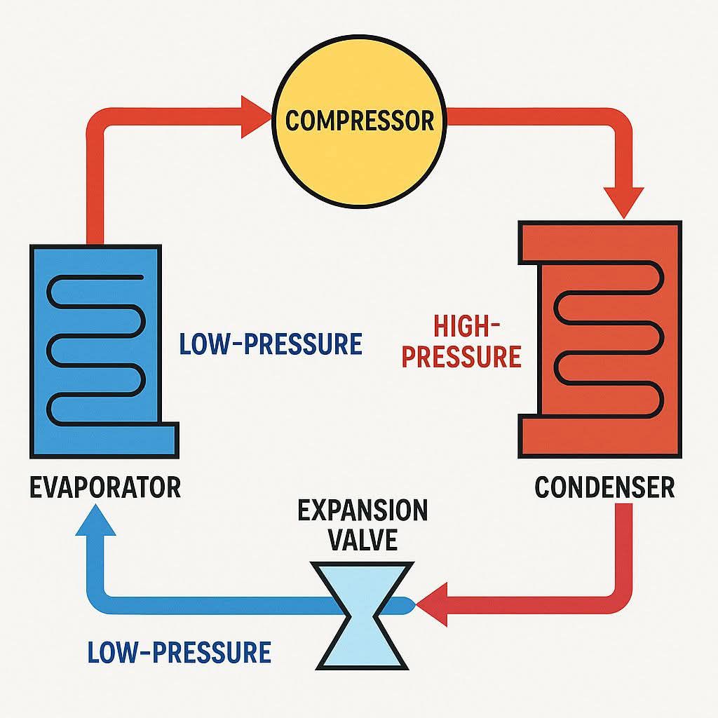 HVAC - How does refrigeration cycle work? (In short) The refrigeration ...