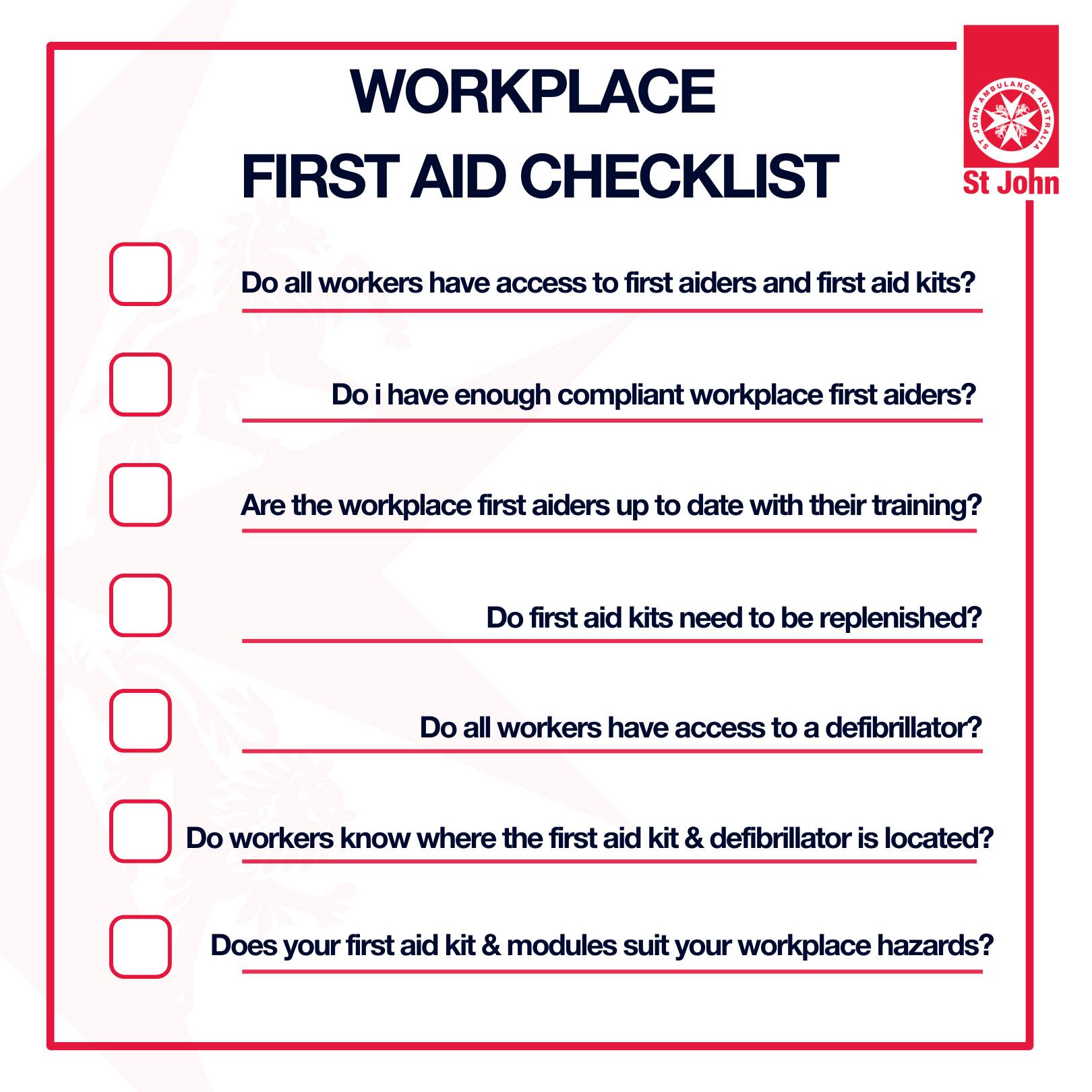 First Aid Box Inspection Checklist Northrock Safety / First Aid Kit