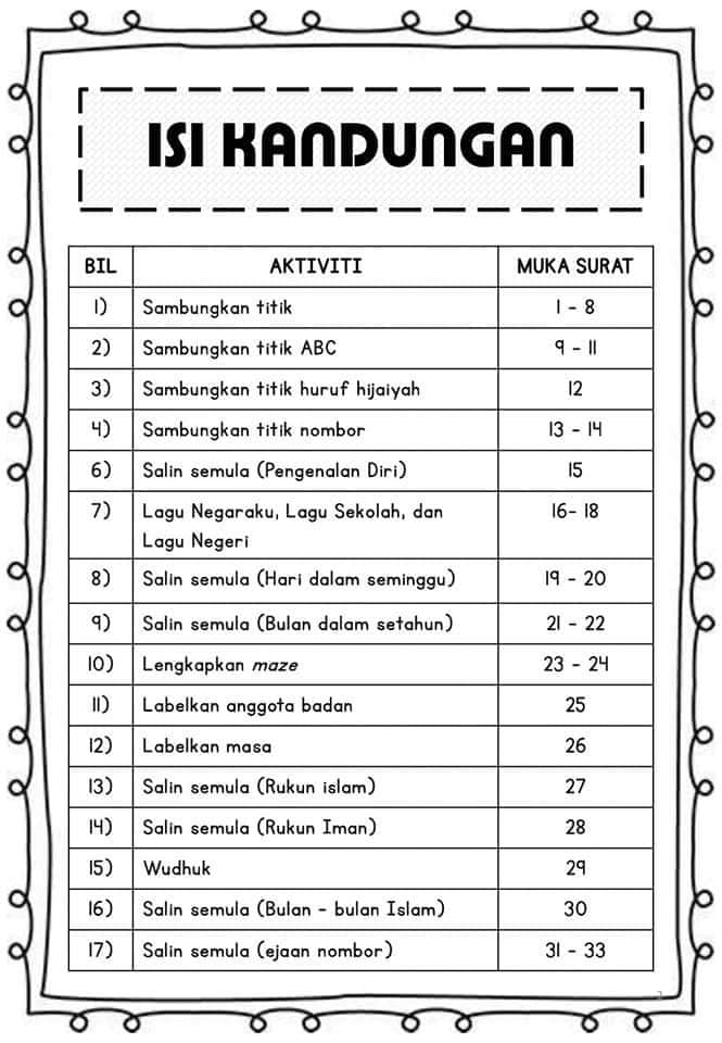 Modul Transisi Tahun 1 Untuk Zirania Kids Store Facebook