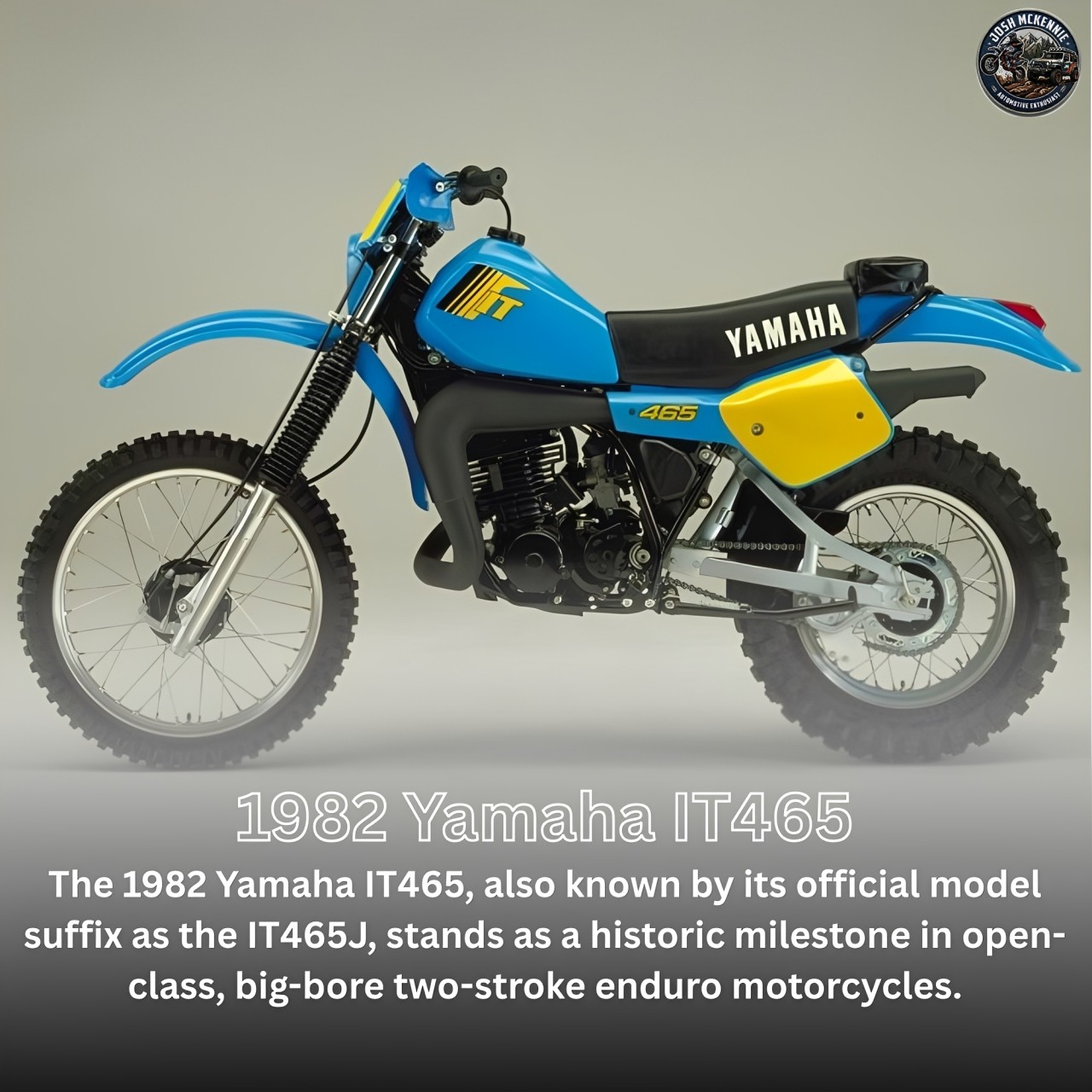 The 1982 Yamaha IT465 and Kawasaki KDX450 were the titans of the