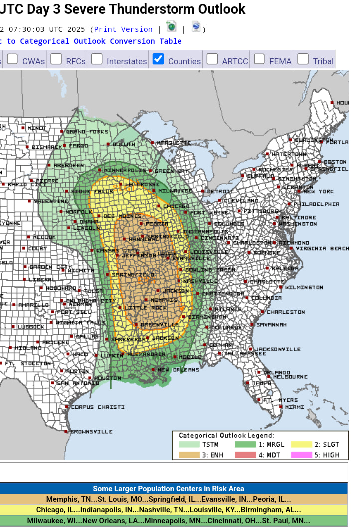 A massive area is under an... - Meteorologist Joel Barnes